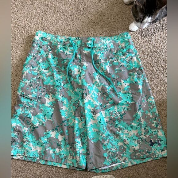 Under Armour Camo Swim Trunks - Picture 1 of 2